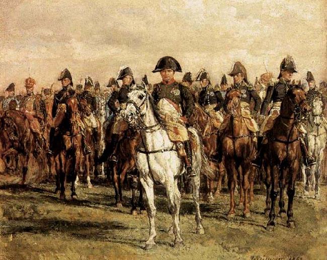Jean-Louis-Ernest Meissonier Napoleon and his Staff France oil painting art